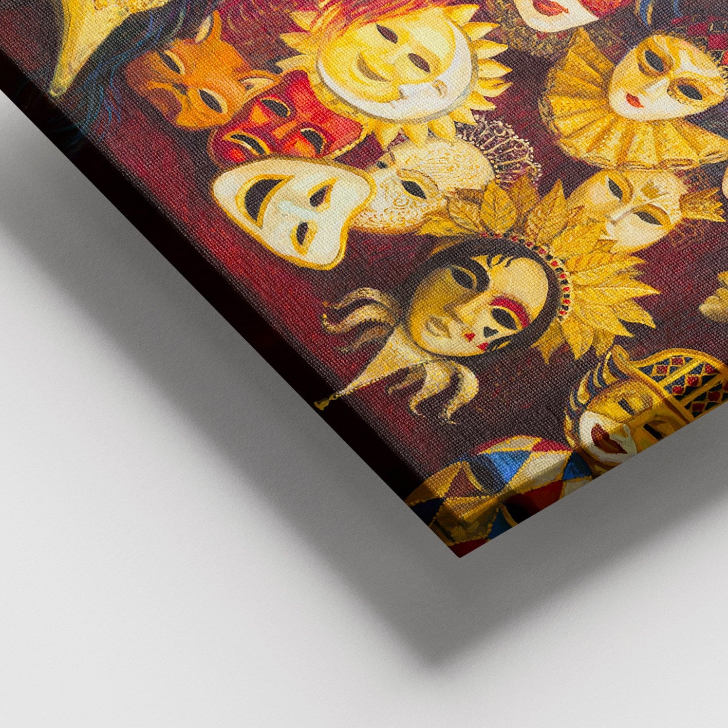 Quadro em Tela Decorativo Multicolor 100x140 cm — 100% Canvas com Moldura de Madeira (3–4 cm)