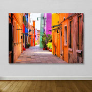 Tela Decorativa em Lona 100% com Moldura 100% Madeira (3–4 cm), 100 x 140 cm – Multicolor | Ref. 205DNT1377