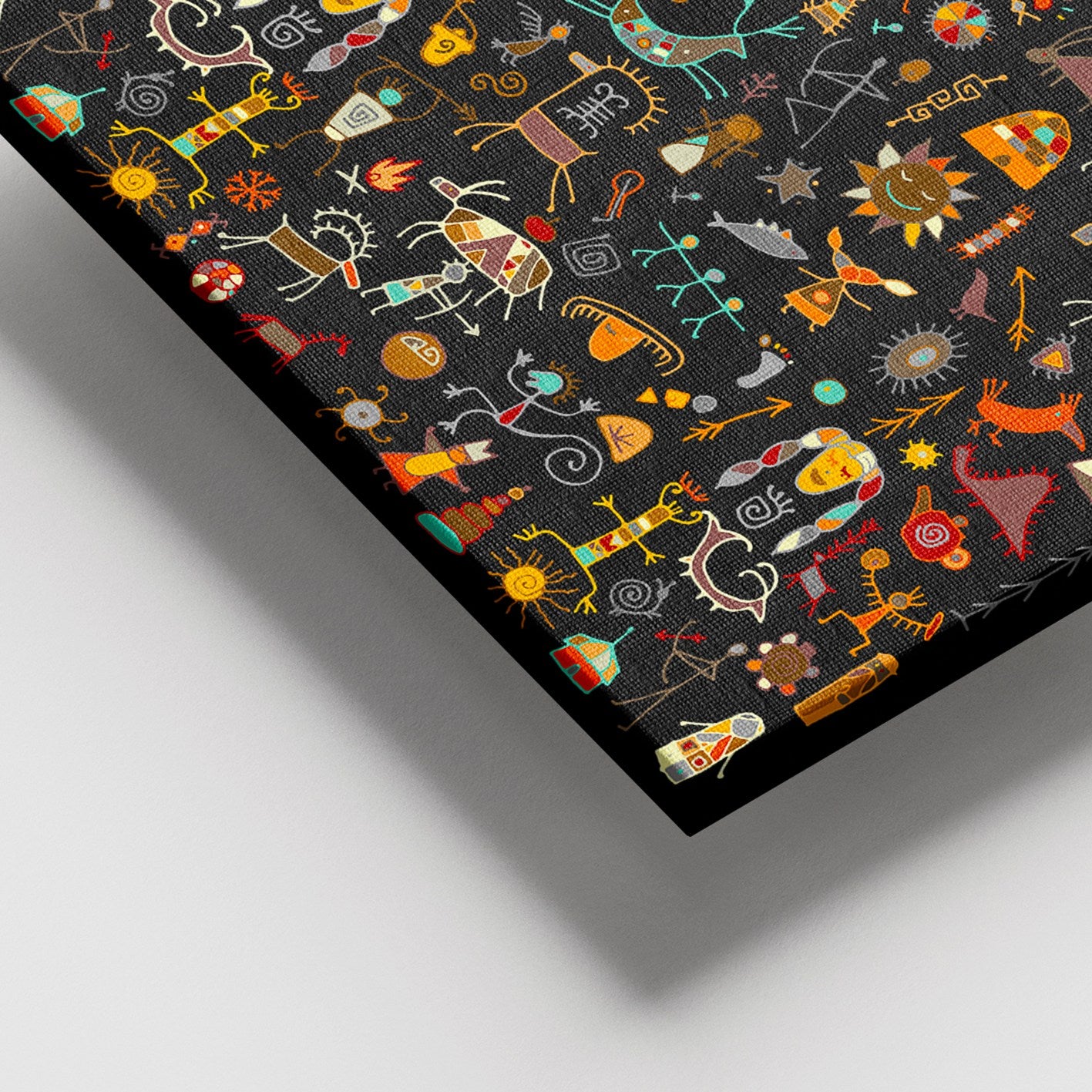 Quadro em Tela Decorativo Multicolor 100x140 cm – 100% Canvas com Moldura de Madeira (3–4 cm)