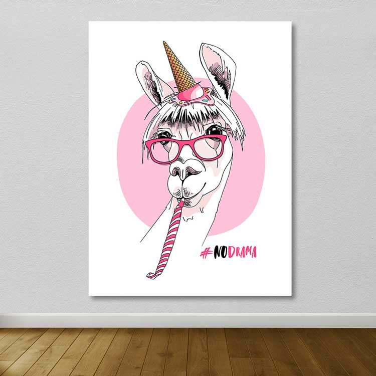 Tela Decorativa em Canvas Multicolor 100x140 cm com Moldura de Madeira (3–4 cm)