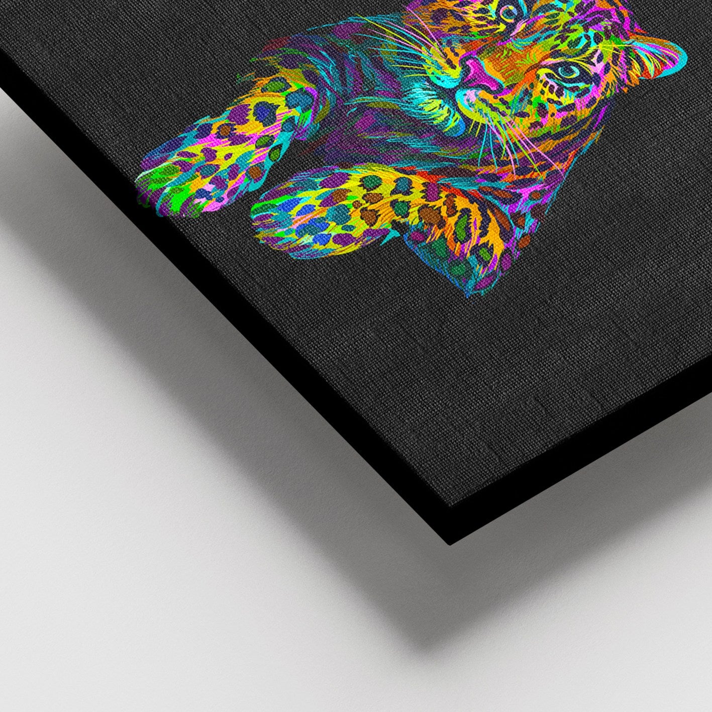 Tela Decorativa Multicolor 100x140 cm com Moldura de Madeira (3–4 cm) – 100% Canvas