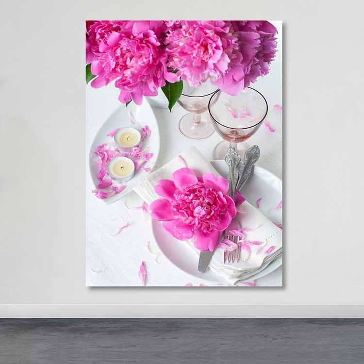 Quadro em Tela Decorativo Multicolor 100x140 cm com Moldura de Madeira (Espessura 3–4 cm)