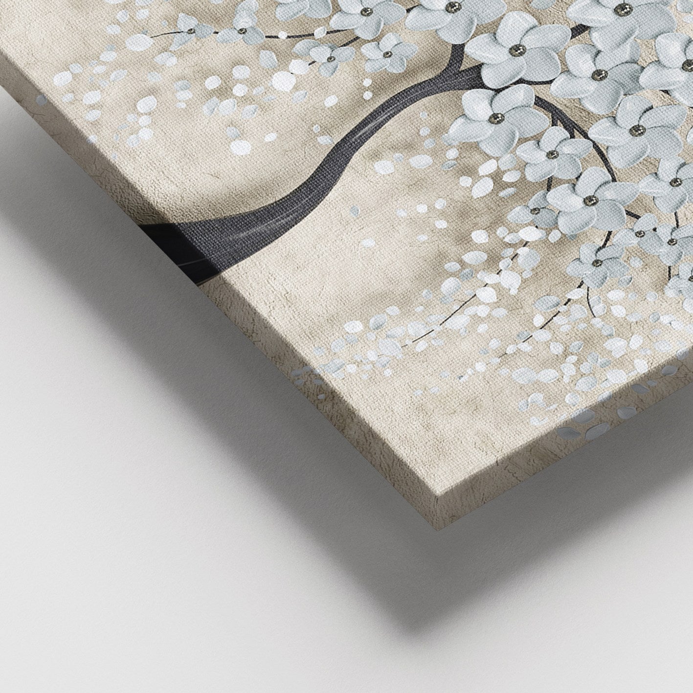 Quadro Decorativo em Tela Multicolor 100x140 cm com Moldura de Madeira (3–4 cm)