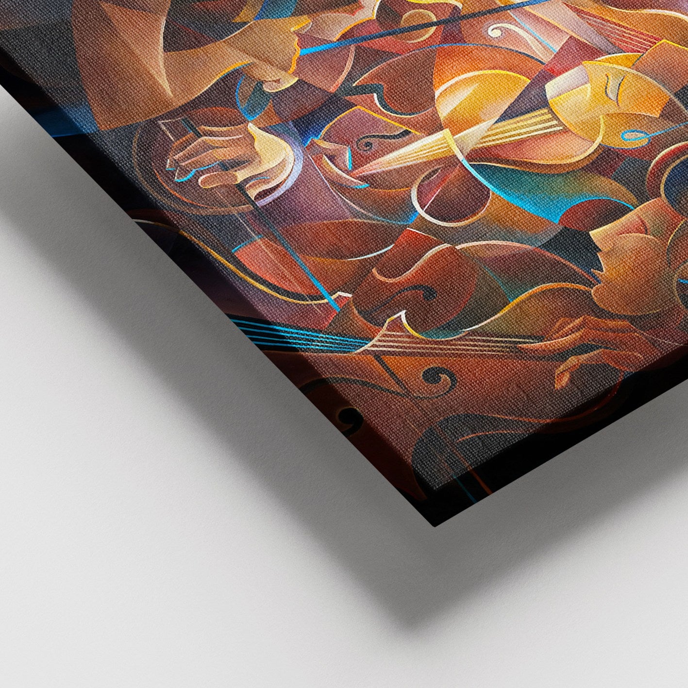 Tela Decorativa Multicolor 100x140 cm em Canvas 100% com Moldura de Madeira (3–4 cm)