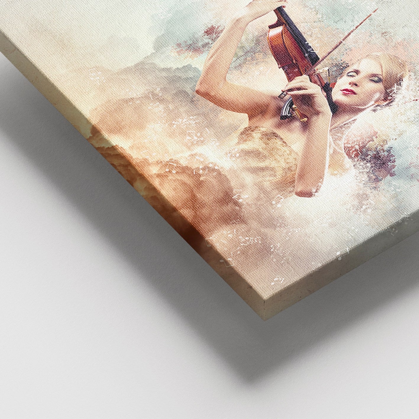 Quadro em Tela Decorativo Multicolor 100x140 cm – 100% Canvas, Moldura de Madeira 3–4 cm