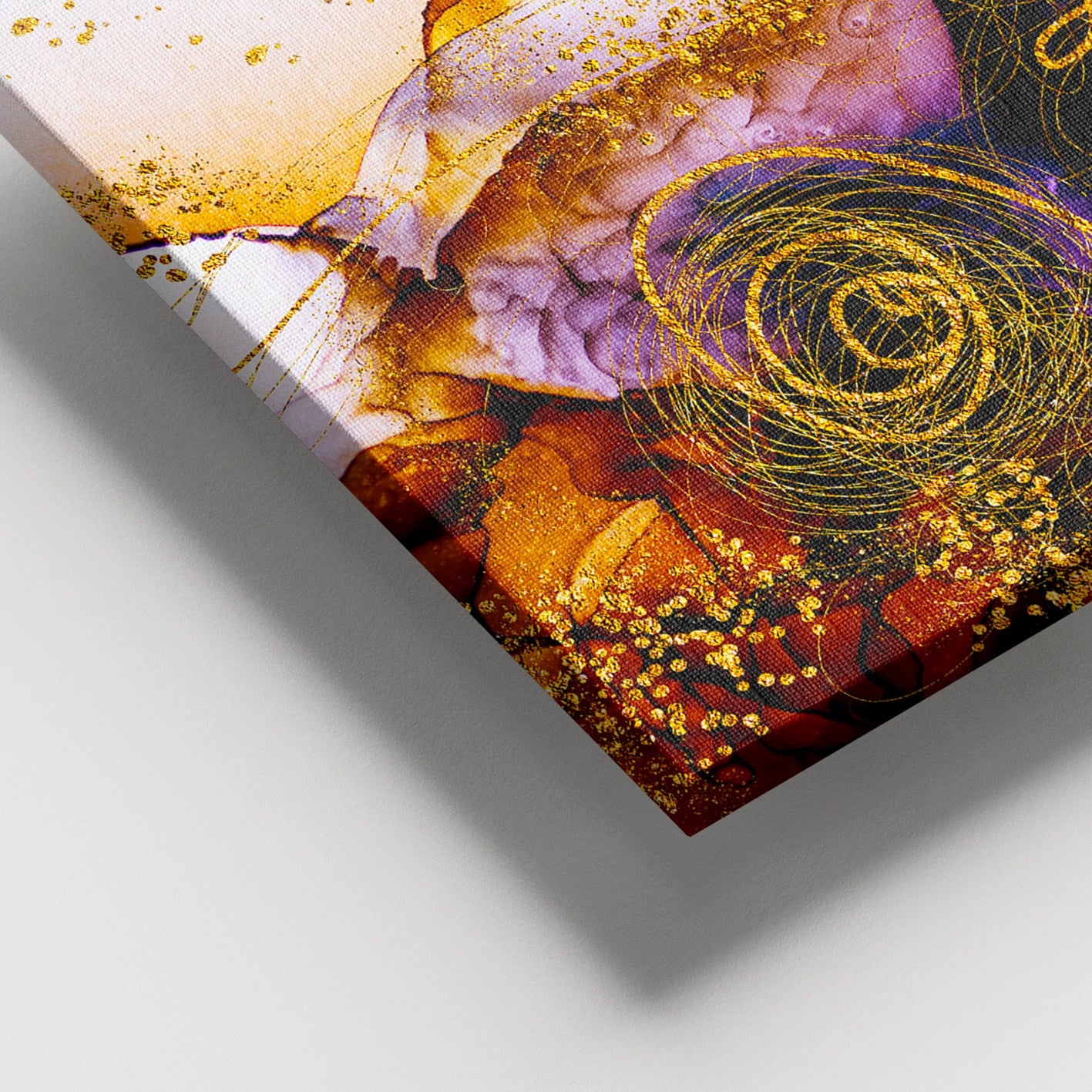 Quadro em Tela Decorativo Multicolor 100x140 cm com Moldura de Madeira (3–4 cm)