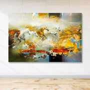 Tela Decorativa Multicolor 100x140 cm em 100% Canvas com Moldura de Madeira (3–4 cm)