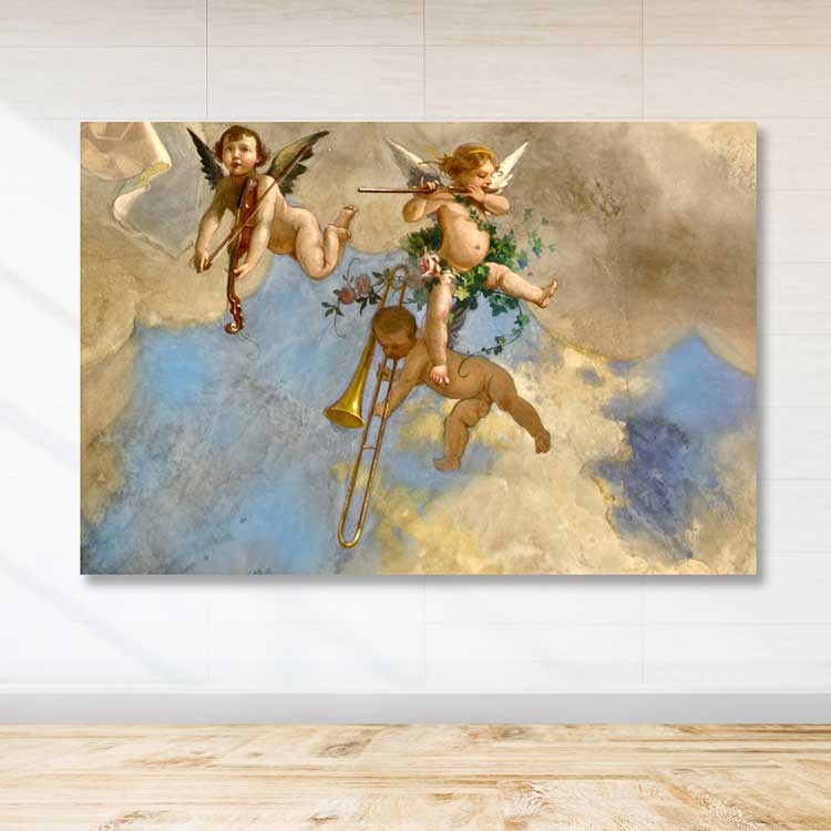 Quadro em Tela Decorativa Multicolor 100x140 cm – 100% Canvas com Moldura de Madeira (3–4 cm)