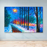 Quadro em Tela Decorativo 100% Canvas, Multicolorido, Moldura de Madeira 100x140 cm