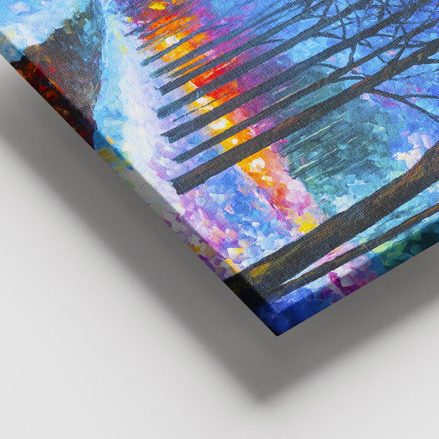 Quadro em Tela Decorativo 100% Canvas, Multicolorido, Moldura de Madeira 100x140 cm