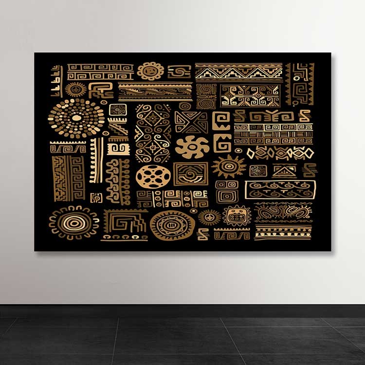 Quadro Decorativo em Tela 100% Canvas Multicolor 100 x 140 cm com Moldura de Madeira (3–4 cm)