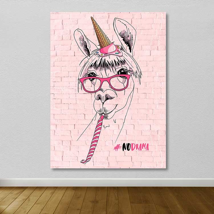 Quadro em Tela Decorativo Multicolor 100x140 cm, 100% Canvas, Moldura de Madeira (3–4 cm)