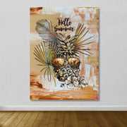 Tela Decorativa Multicolor 100x140 cm com Moldura de Madeira (3-4 cm)