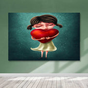 Quadro em Tela Decorativo Multicolor 100x140 cm, Canvas 100% com Moldura de Madeira (3–4 cm)