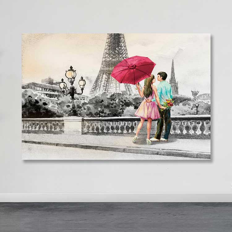 Tela Decorativa em Canvas 100% Multicolor 100x140 cm com Moldura de Madeira (3–4 cm)