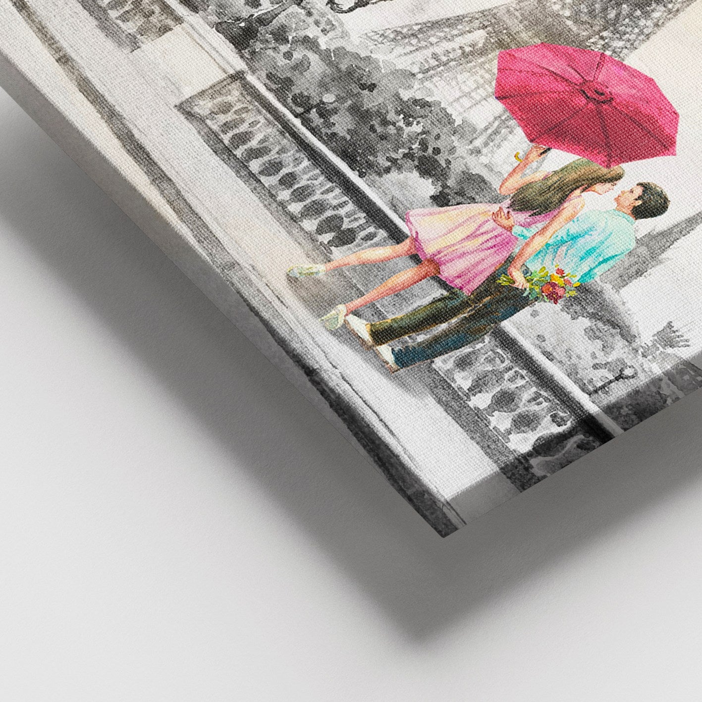 Tela Decorativa em Canvas 100% Multicolor 100x140 cm com Moldura de Madeira (3–4 cm)