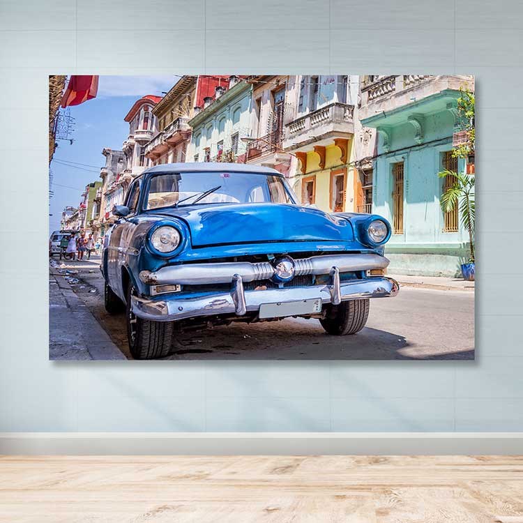 Quadro Decorativo em Tela Multicolor 100x140 cm – 100% Canvas, Moldura de Madeira (3–4 cm)