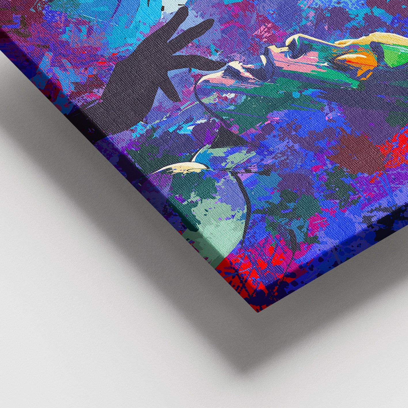 Tela Decorativa Multicolor 100x140 cm – Canvas 100% com Moldura de Madeira (3–4 cm)