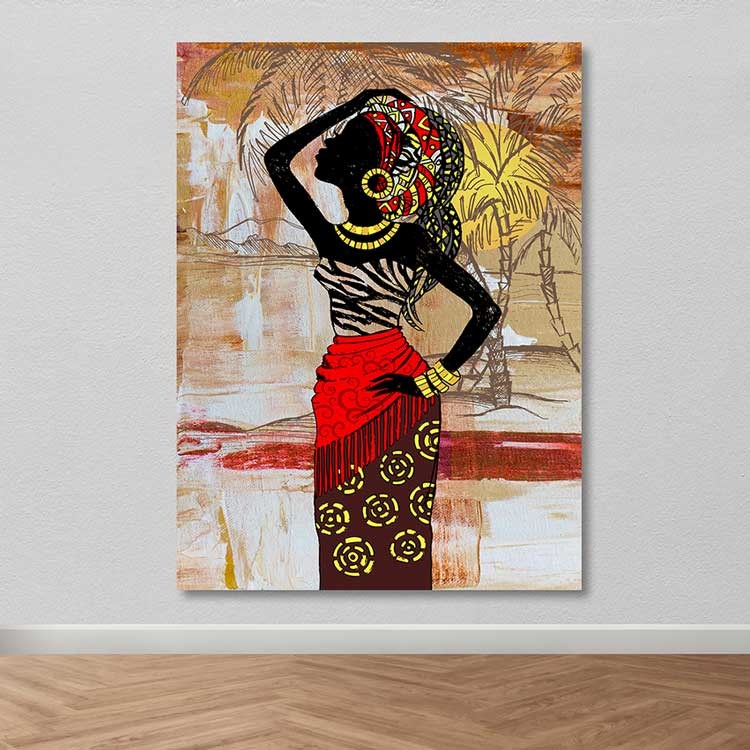 Tela Decorativa em Canvas 100% Multicolor 100 x 140 cm com Moldura de Madeira (3–4 cm) – DEV02433100140