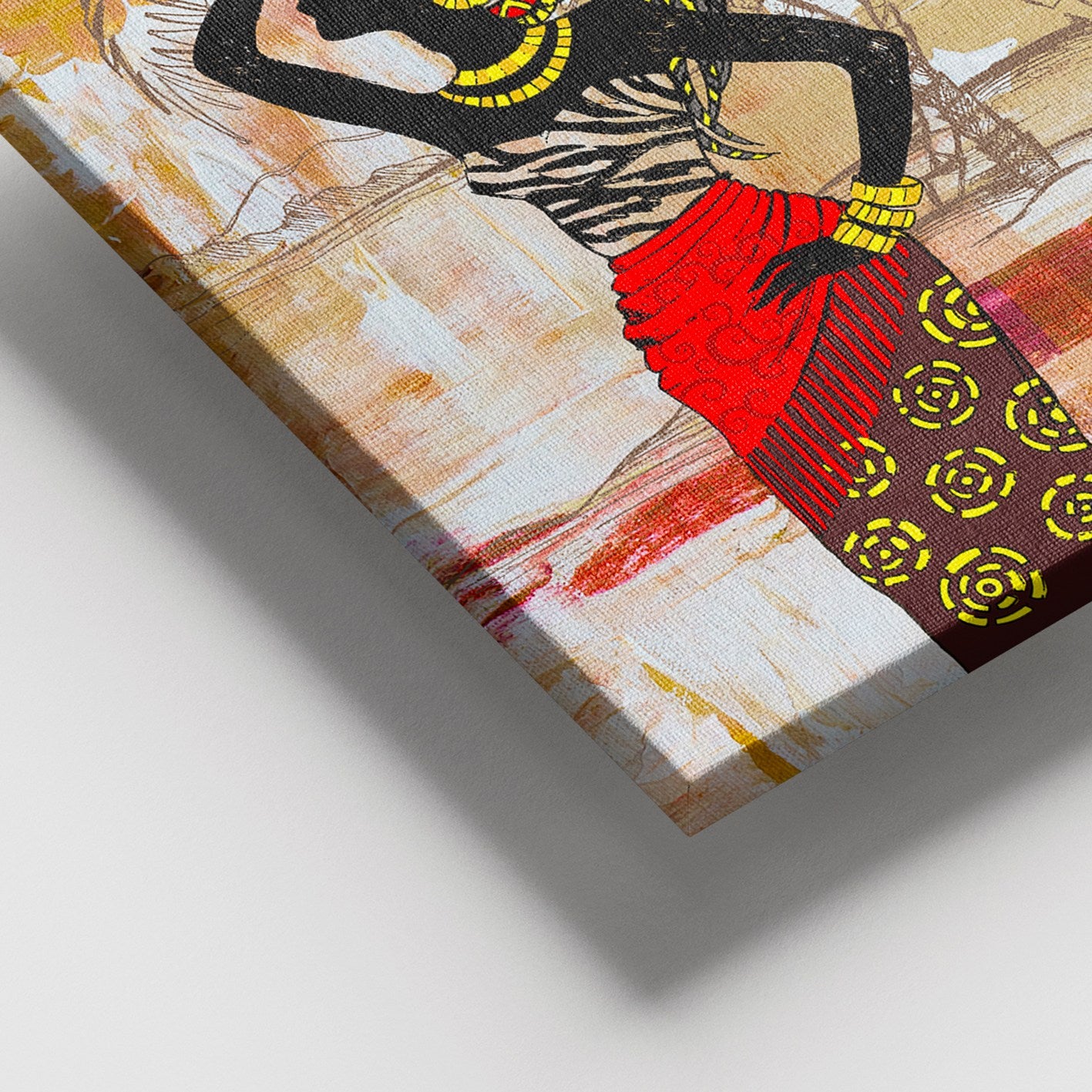 Tela Decorativa em Canvas 100% Multicolor 100 x 140 cm com Moldura de Madeira (3–4 cm) – DEV02433100140