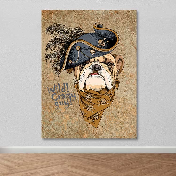 Tela Decorativa 100% Canvas 100x140 cm com Moldura de Madeira (3–4 cm) – Multicolor | 205DNT1432