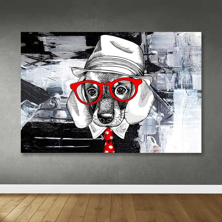 Quadro em Tela Decorativa Multicolor 100x140 cm com Moldura de Madeira (3–4 cm) – DEV02437100140