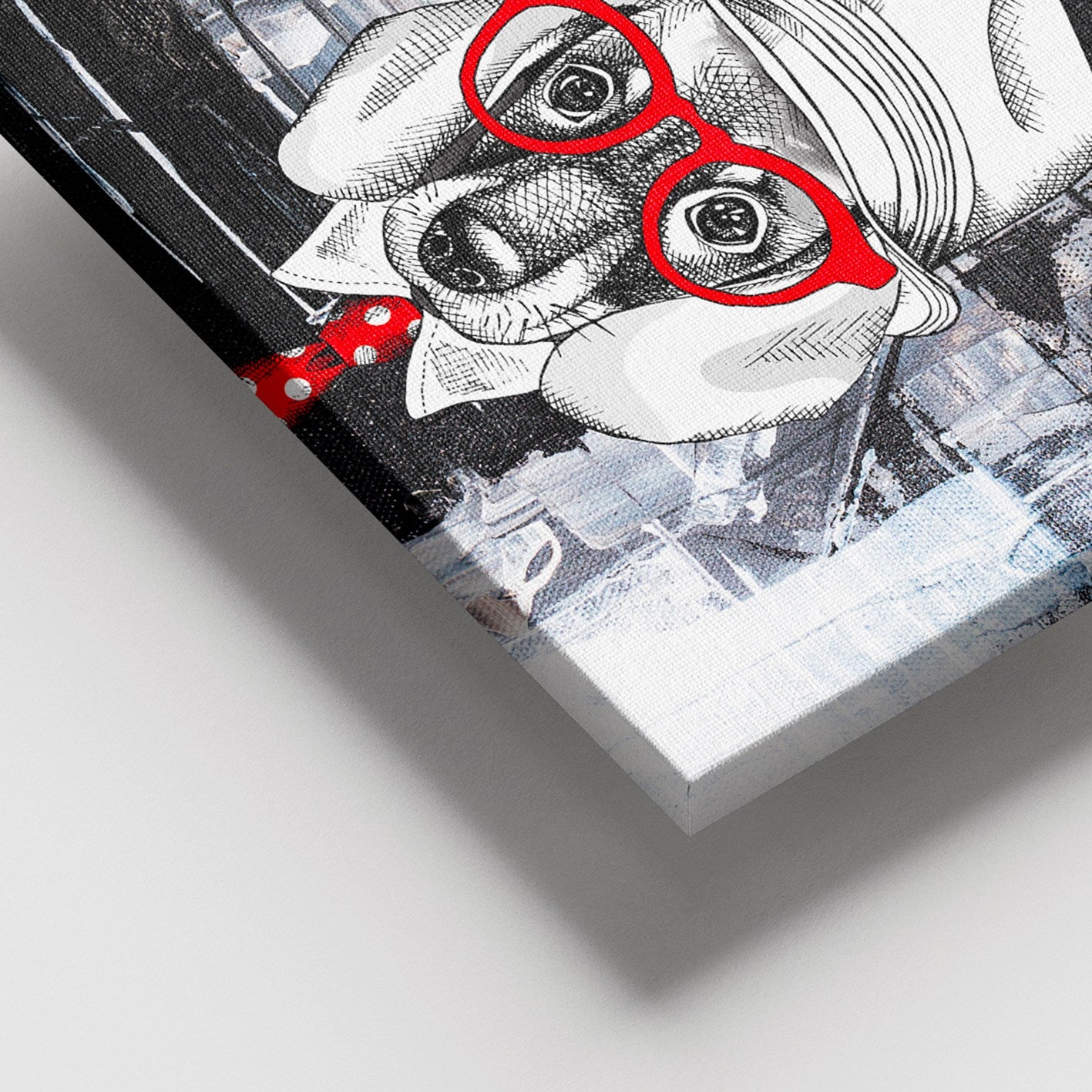 Quadro em Tela Decorativa Multicolor 100x140 cm com Moldura de Madeira (3–4 cm) – DEV02437100140