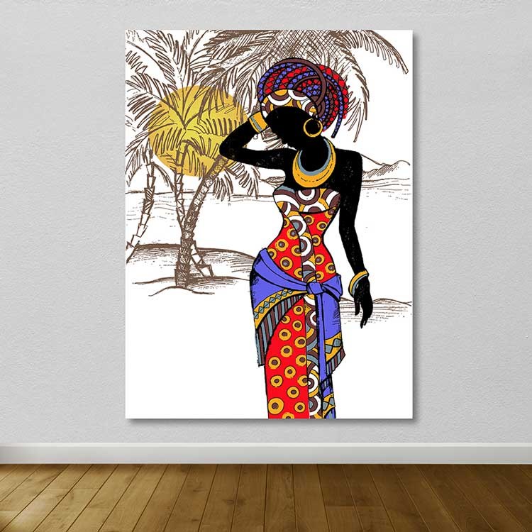 Tela Decorativa Multicolor 100x140 cm – 100% Canvas com Moldura de Madeira (3–4 cm)