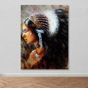 Tela Decorativa em Canvas Multicolor, Moldura de Madeira (3–4 cm), 100x140 cm