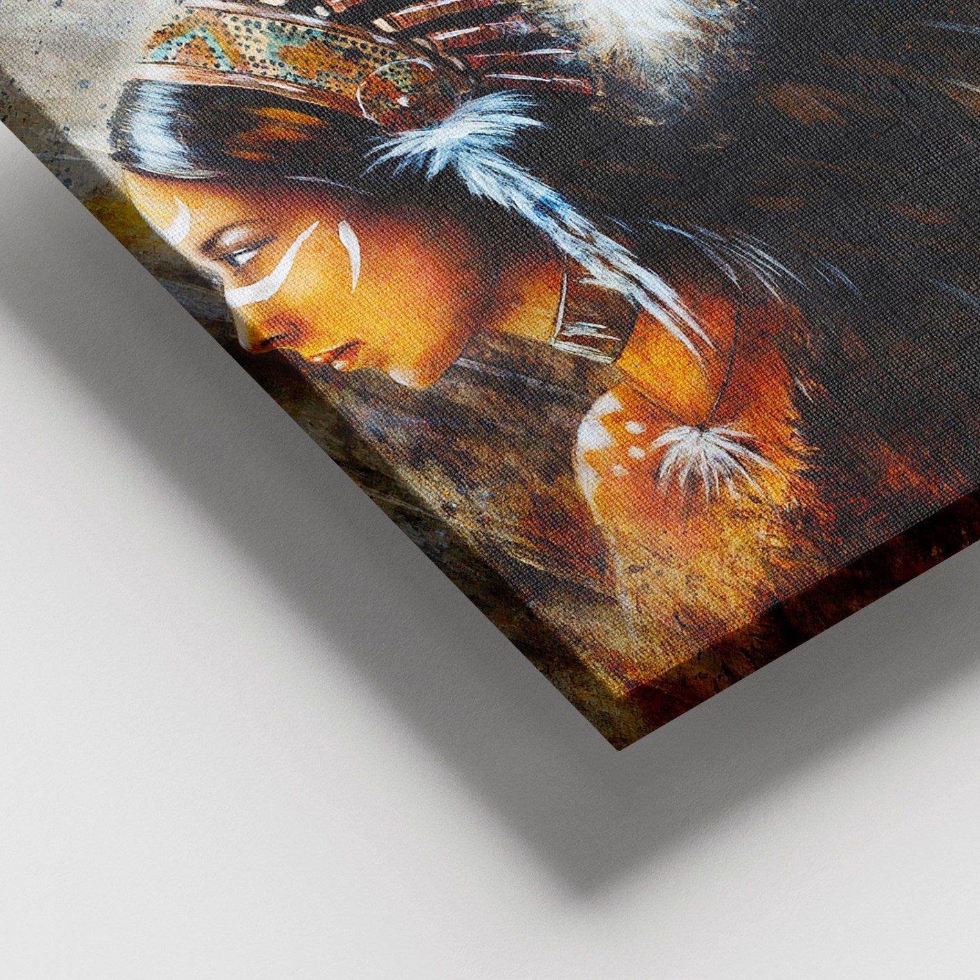 Tela Decorativa em Canvas Multicolor, Moldura de Madeira (3–4 cm), 100x140 cm