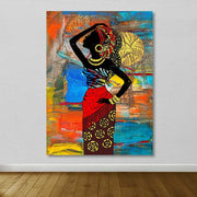 Tela Decorativa Multicolor 100x140 cm com Moldura de Madeira (100% Tela, Espessura 3–4 cm)