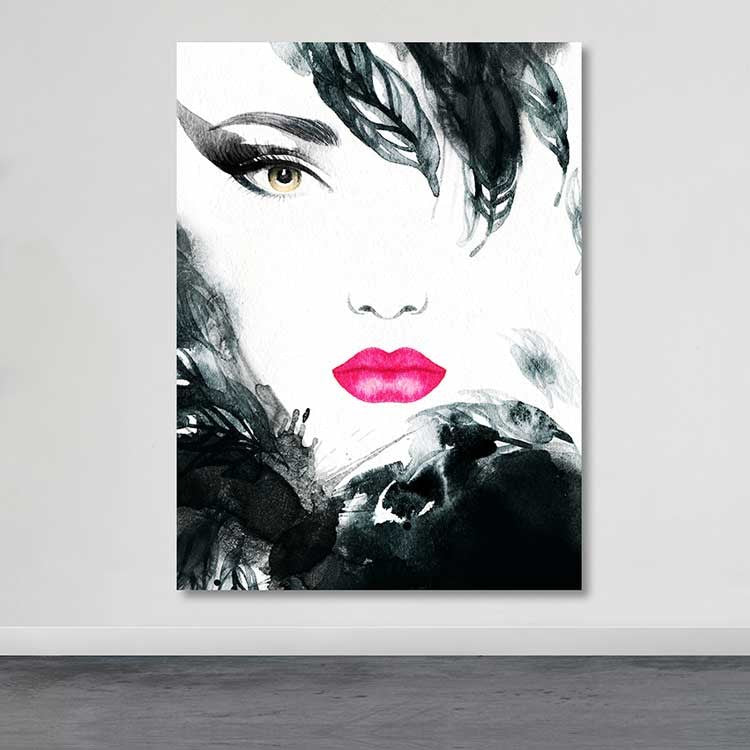 Quadro em Tela Decorativo Multicolor 100x140 cm — 100% Tela, Moldura 100% Madeira (3–4 cm)