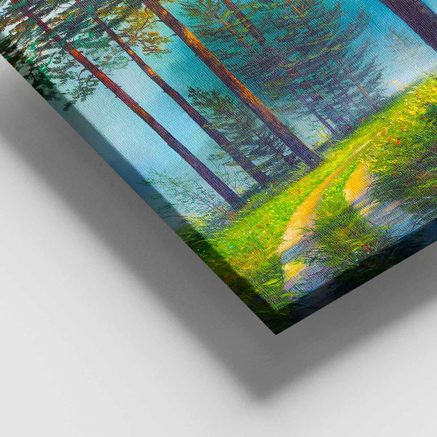 Quadro em Tela Decorativa Multicolor 100x140 cm, Canvas 100%, Moldura de Madeira 3–4 cm