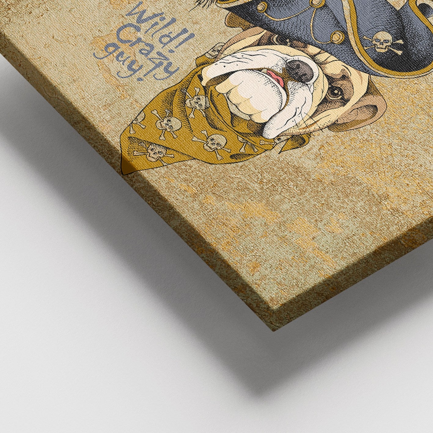 Quadro Decorativo em Tela Multicolor 100x140 cm, Moldura de Madeira (3–4 cm)