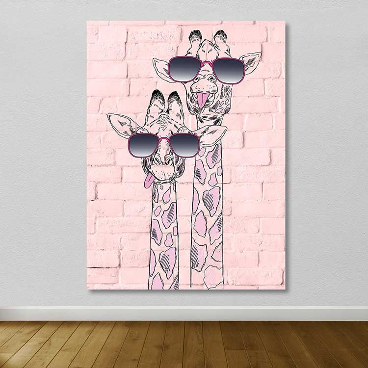 Tela Decorativa Multicolor 100x140 cm – 100% Canvas com Moldura de Madeira (3-4 cm)