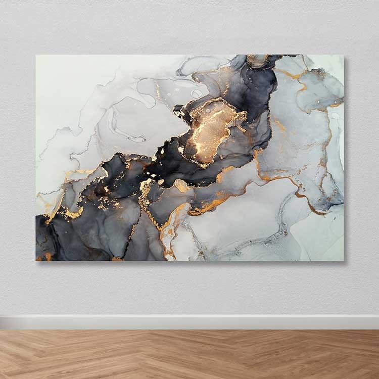 Tela Decorativa Multicolor 100x140 cm com Moldura em Madeira – 100% Canvas