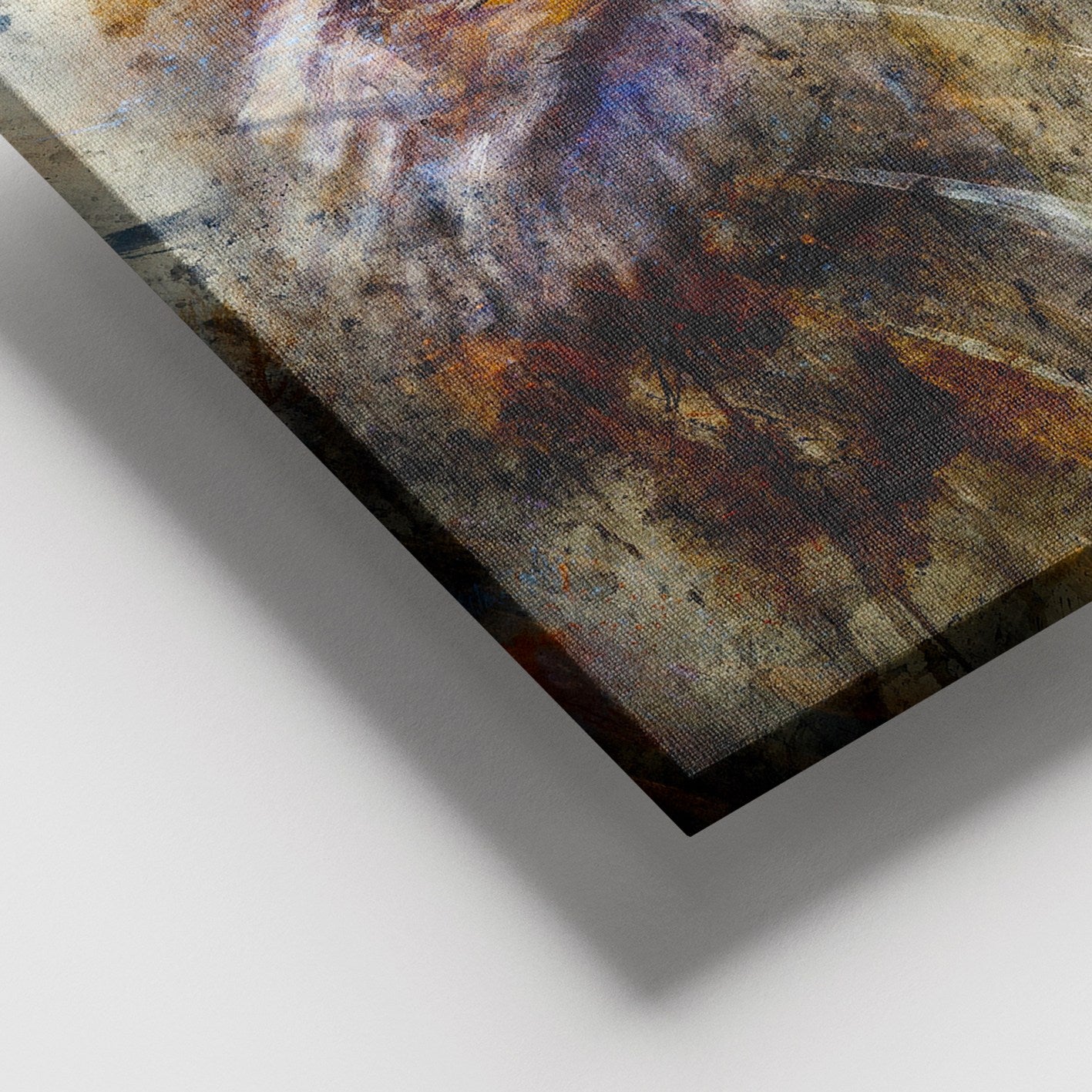 Quadro Decorativo em Tela 100% Multicolor 100 x 140 cm com Moldura de Madeira (3–4 cm)