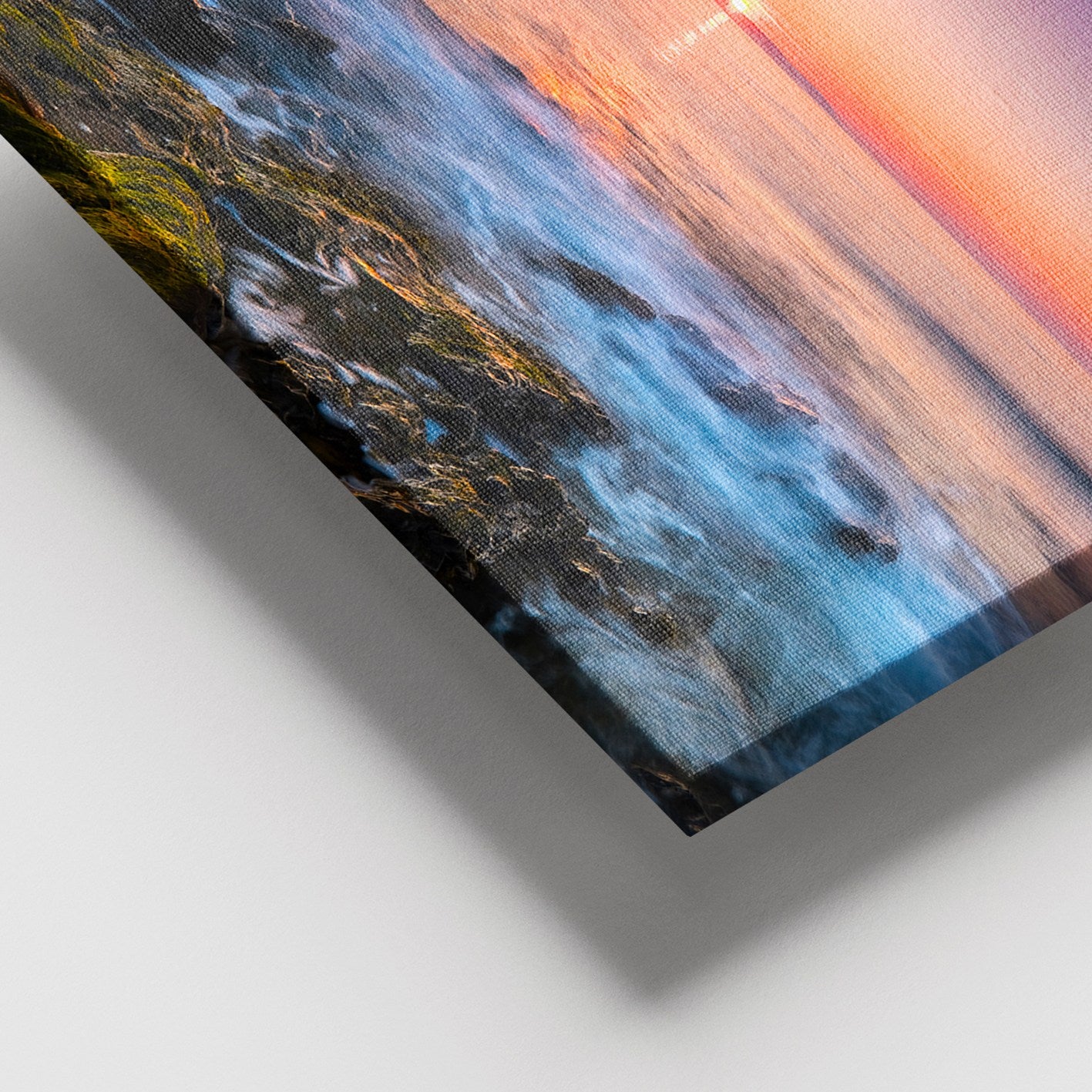 Tela Decorativa Multicolor 100% Canvas com Moldura de Madeira (3–4 cm) – 100x140 cm