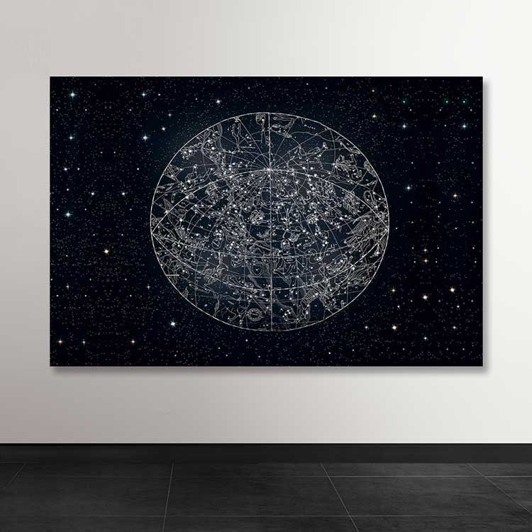 Tela Decorativa Multicolor 100x140 cm – 100% Canvas com Moldura de Madeira (3-4 cm)