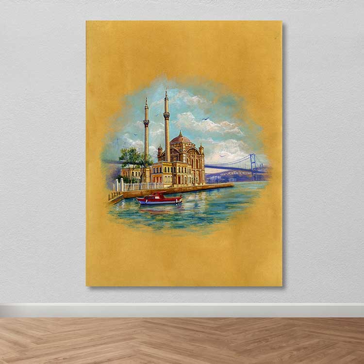 Tela Decorativa em Canvas 100% Multicolor, Moldura de Madeira (3–4 cm), 100x140 cm