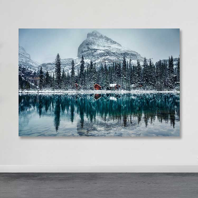 Tela Decorativa em Canvas Multicolor 100x140 cm com Moldura de Madeira (3–4 cm)