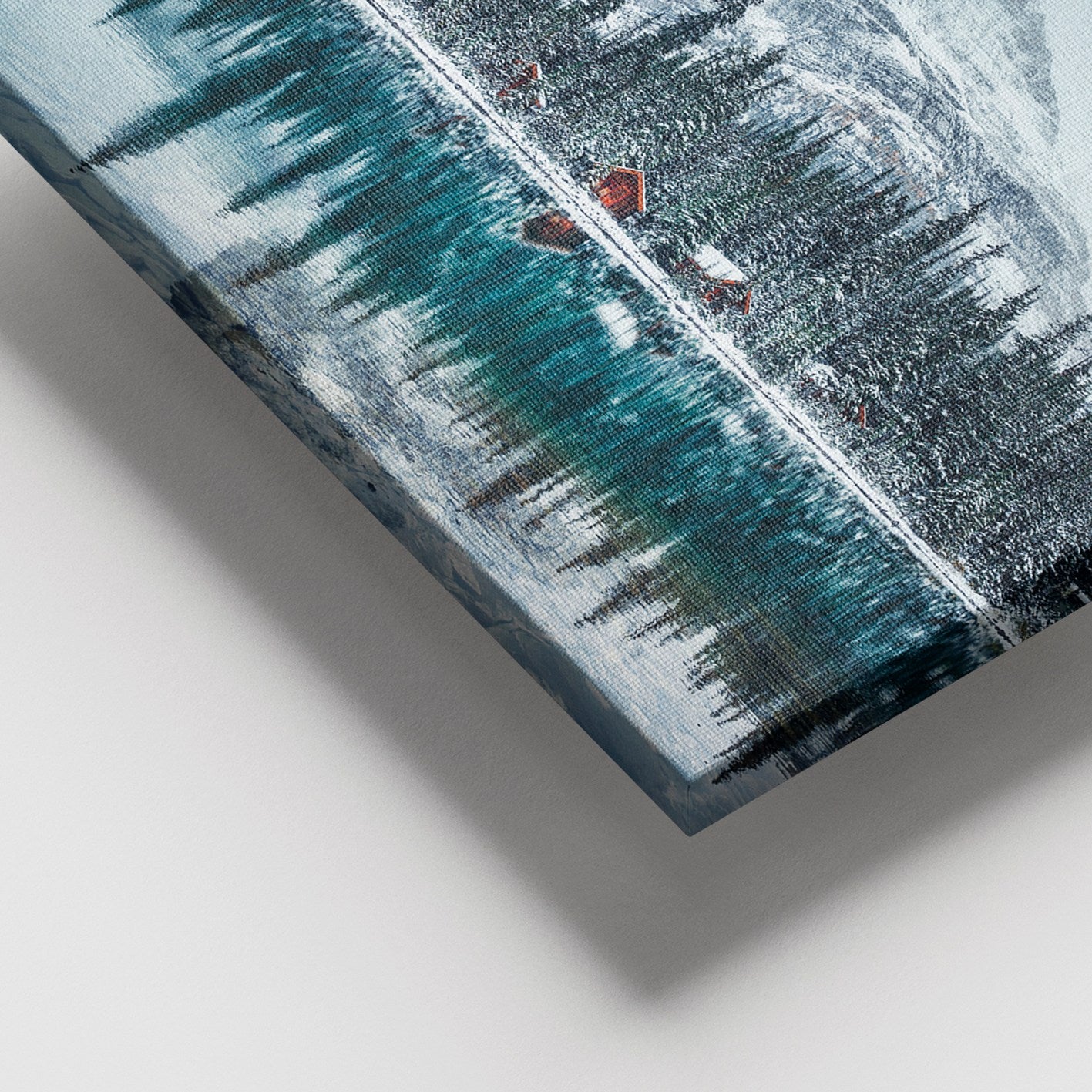 Tela Decorativa em Canvas Multicolor 100x140 cm com Moldura de Madeira (3–4 cm)