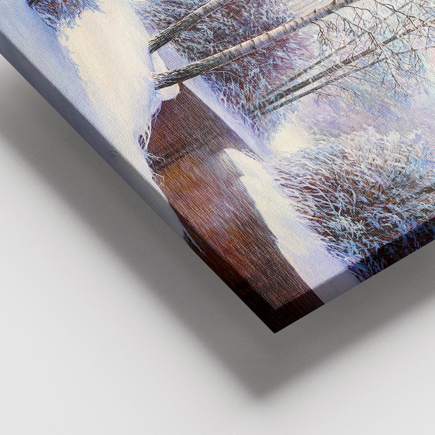 Quadro em Tela Decorativo Multicolor 100x140 cm com Moldura de Madeira (3–4 cm)