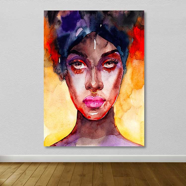 Quadro em Tela Decorativo Multicolor 100x140 cm | 100% Canvas com Moldura de Madeira 3–4 cm