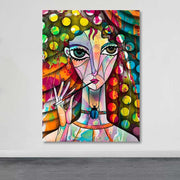 Quadro em Tela Decorativo Multicolor 100x140 cm, 100% Canvas, Moldura em Madeira (Espessura 3–4 cm)