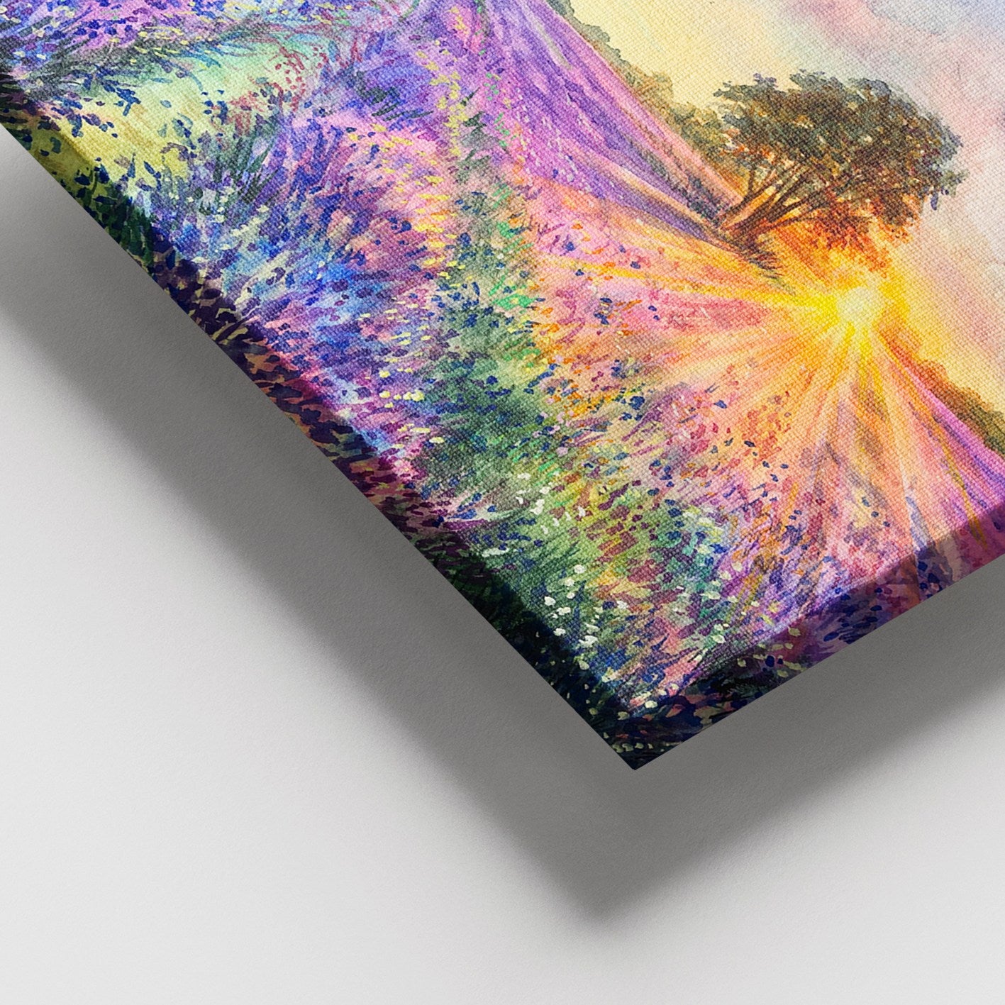 Tela Decorativa Multicolor em Canvas 100% com Moldura de Madeira (3–4 cm), 100 x 140 cm