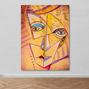 Quadro em Tela Decorativa Multicolor 100x140 cm – 100% Canvas com Moldura 100% Madeira (3–4 cm)