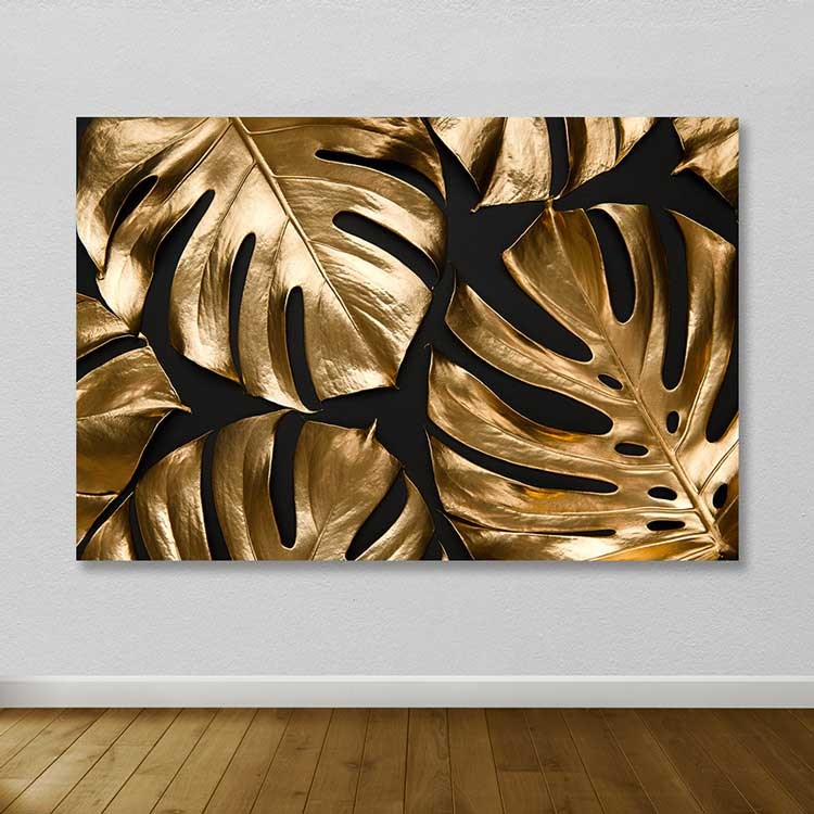 Quadro Decorativo em Tela Multicolor 100x140 cm com Moldura de Madeira (3–4 cm)