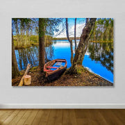 Quadro em Tela Decorativo Multicolor 100x140 cm – 100% Canvas com Moldura de Madeira 3-4 cm