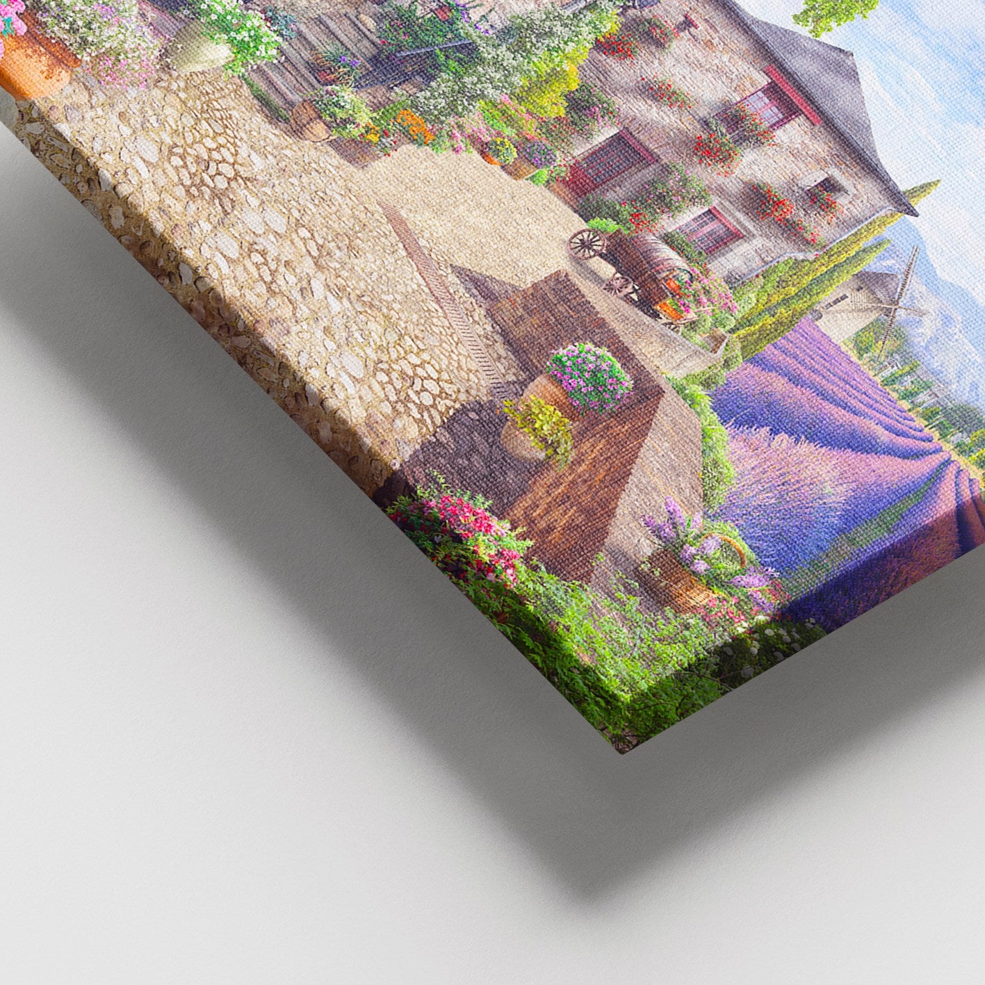 Quadro em Tela Canvas Multicolor 100% com Moldura de Madeira (3–4 cm), 100x140 cm